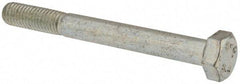Value Collection - M8x1.25mm Metric Coarse, 75mm Length Under Head Hex Head Cap Screw - Partially Threaded, Grade 8.8 Steel, Zinc-Plated Finish, 13mm Hex - Eagle Tool & Supply