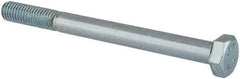 Value Collection - M8x1.25mm Metric Coarse, 90mm Length Under Head Hex Head Cap Screw - Partially Threaded, Grade 8.8 Steel, Zinc-Plated Finish, 13mm Hex - Eagle Tool & Supply