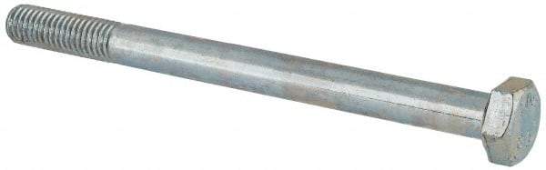 Value Collection - M8x1.25mm Metric Coarse, 100mm Length Under Head Hex Head Cap Screw - Partially Threaded, Grade 8.8 Steel, Zinc-Plated Finish, 13mm Hex - Eagle Tool & Supply