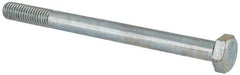 Value Collection - M8x1.25mm Metric Coarse, 100mm Length Under Head Hex Head Cap Screw - Partially Threaded, Grade 8.8 Steel, Zinc-Plated Finish, 13mm Hex - Eagle Tool & Supply