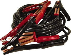 Associated Equipment - 15 Ft. Long, 500 Amperage Rating, Heavy Duty Booster Cable - Black & Red, 5 AWG Wire Guage - Eagle Tool & Supply