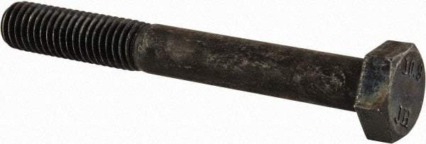 Value Collection - M8x1.25mm Metric Coarse, 65mm Length Under Head Hex Head Cap Screw - Partially Threaded, Grade 10.9 Steel, Black Oxide Finish, 13mm Hex - Eagle Tool & Supply