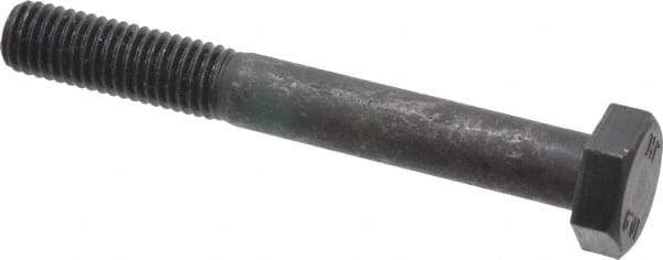 Value Collection - M10x1.50mm Metric Coarse, 80mm Length Under Head Hex Head Cap Screw - Partially Threaded, Grade 10.9 Steel, Black Oxide Finish, 17mm Hex - Eagle Tool & Supply