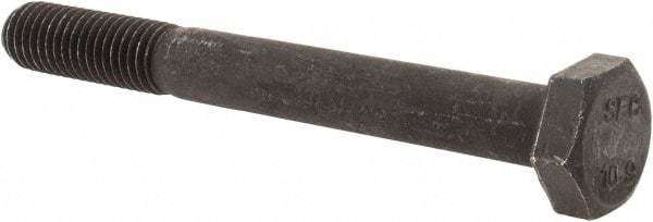 Value Collection - M10x1.50mm Metric Coarse, 90mm Length Under Head Hex Head Cap Screw - Partially Threaded, Grade 10.9 Steel, Uncoated, 17mm Hex - Eagle Tool & Supply