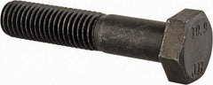 Value Collection - M12x1.75mm Metric Coarse, 60mm Length Under Head Hex Head Cap Screw - Partially Threaded, Grade 10.9 Steel, Black Oxide Finish, 19mm Hex - Eagle Tool & Supply