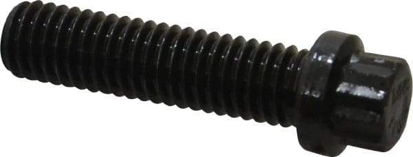 Value Collection - 3/8-16 UNC, 1-1/2" Length Under Head, 12 Point Drive Flange Bolt - 1-1/2" Thread Length, 170M PSI Alloy Steel, Smooth Flange, Uncoated - Eagle Tool & Supply