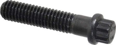 Value Collection - 3/8-16 UNC, 1-3/4" Length Under Head, 12 Point Drive Flange Bolt - 1" Thread Length, 170M PSI Alloy Steel, Smooth Flange, Uncoated - Eagle Tool & Supply