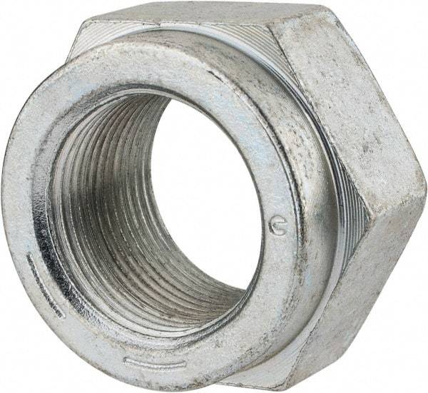 Value Collection - 1-3/8 - 12 UNF Grade C Hex Lock Nut with Distorted Thread - 2-1/16" Width Across Flats, 1-13/64" High, Cadmium Clear-Plated Finish - Eagle Tool & Supply