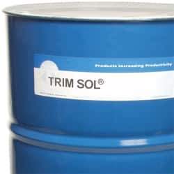 Master Fluid Solutions - Trim SOL LC sf, 54 Gal Drum Cutting & Grinding Fluid - Water Soluble, For Cutting, Grinding - Eagle Tool & Supply