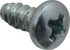 Value Collection - #4 Pan Head Phillips Sheet Metal Screw - Steel, 1/4" Length Under Head, Grade 2 - Eagle Tool & Supply
