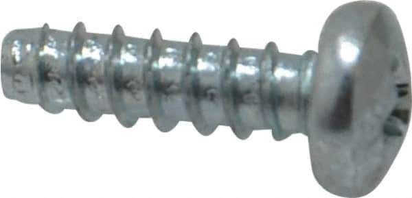 Value Collection - #8 Pan Head Phillips Sheet Metal Screw - Steel, 1/2" Length Under Head, Grade 2 - Eagle Tool & Supply