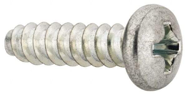 Value Collection - #8 Pan Head Phillips Sheet Metal Screw - Steel, 5/8" Length Under Head, Grade 2 - Eagle Tool & Supply