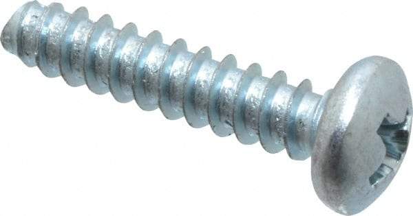Value Collection - #8 Pan Head Phillips Sheet Metal Screw - Steel, 3/4" Length Under Head, Grade 2 - Eagle Tool & Supply