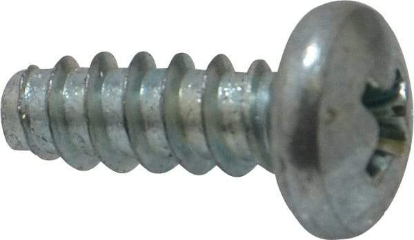 Value Collection - #10 Pan Head Phillips Sheet Metal Screw - Steel, 1/2" Length Under Head, Grade 2 - Eagle Tool & Supply