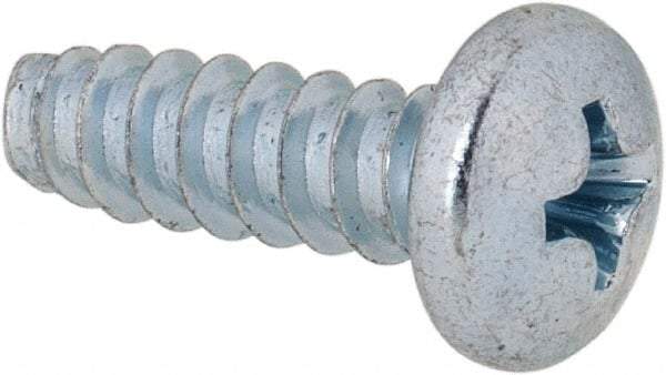 Value Collection - #10 Pan Head Phillips Sheet Metal Screw - Steel, 5/8" Length Under Head, Grade 2 - Eagle Tool & Supply