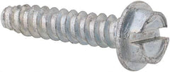 Value Collection - #8 Hex Washer Head Slotted Sheet Metal Screw - Steel, 3/4" Length Under Head, Grade 2 - Eagle Tool & Supply