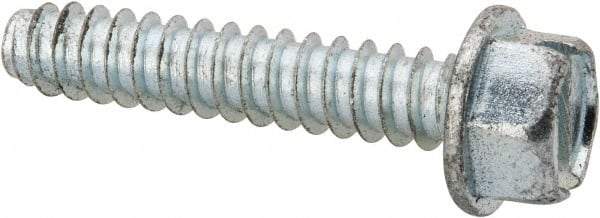 Value Collection - 1/4" Hex Washer Head Slotted Sheet Metal Screw - Steel, 1-1/4" Length Under Head, Grade 2 - Eagle Tool & Supply