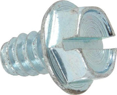 Value Collection - 5/16" Hex Washer Head Slotted Sheet Metal Screw - Steel, 1/2" Length Under Head, Grade 2 - Eagle Tool & Supply