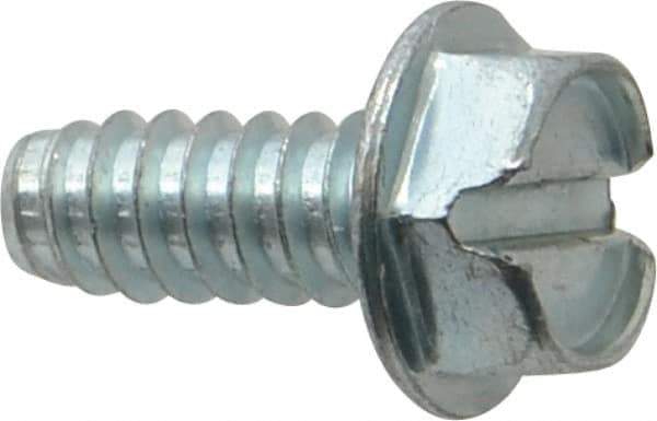 Value Collection - 5/16" Hex Washer Head Slotted Sheet Metal Screw - Steel, 3/4" Length Under Head, Grade 2 - Eagle Tool & Supply