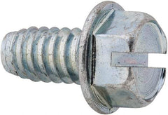 Value Collection - 3/8" Hex Washer Head Slotted Sheet Metal Screw - Steel, 3/4" Length Under Head, Grade 2 - Eagle Tool & Supply