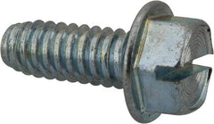 Value Collection - 3/8" Hex Washer Head Slotted Sheet Metal Screw - Steel, 1" Length Under Head, Grade 2 - Eagle Tool & Supply