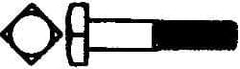 Value Collection - 1/2-13" UNC, 9" Length Under Head Square Head Bolt - Grade 2 Steel, Uncoated - Eagle Tool & Supply