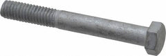 Value Collection - 3/8-16 Thread, 3" Length Under Head, Steel Hex Head Bolt - Hot Dipped Galvanized Coated, 9/16" Hex, UNC Thread, ANSI/ASME B18.2.2 & ASME B18.2.1, Grade 2 - Eagle Tool & Supply