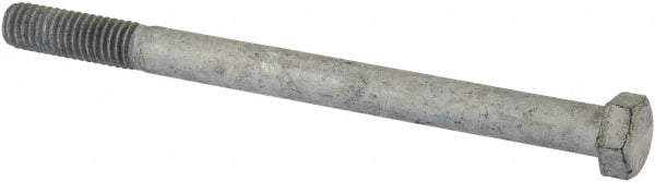 Value Collection - 3/8-16 Thread, 5" Length Under Head, Steel Hex Head Bolt - Hot Dipped Galvanized Coated, UNC Thread, ASTM A307, Grade 2 - Eagle Tool & Supply