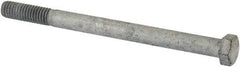 Value Collection - 3/8-16 Thread, 5" Length Under Head, Steel Hex Head Bolt - Hot Dipped Galvanized Coated, UNC Thread, ASTM A307, Grade 2 - Eagle Tool & Supply