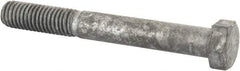 Value Collection - 1/2-13 Thread, 4" Length Under Head, Steel Hex Head Bolt - Hot Dipped Galvanized Coated, 3/4" Hex, UNC Thread, ANSI/ASME B18.2.2 & ASME B18.2.1, Grade 2 - Eagle Tool & Supply
