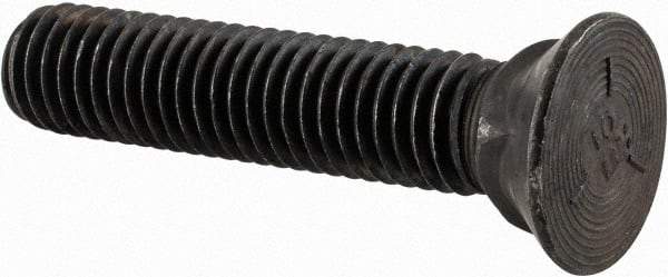 Value Collection - 1/2-13 UNC, 2-1/2" OAL, Steel Plow Bolt - Uncoated, Grade 5 - Eagle Tool & Supply