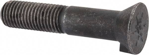 Value Collection - 7/8-9 UNC, 4-1/2" Length Under Head Bucket Tooth Bolt - Grade 8 Steel, Uncoated - Eagle Tool & Supply