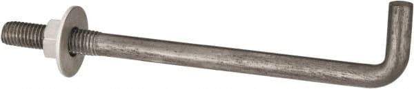 Value Collection - 1/2-13, 8" OAL Bent Anchor Bolt - Grade 2 Steel - Eagle Tool & Supply