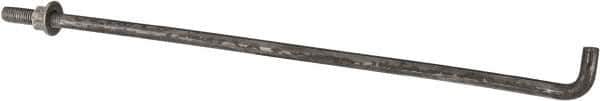 Value Collection - 1/2-13, 18" OAL Bent Anchor Bolt - Grade 2 Steel - Eagle Tool & Supply