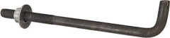 Value Collection - 1-8, 18" OAL Bent Anchor Bolt - Grade 2 Steel - Eagle Tool & Supply