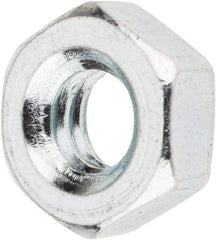 Value Collection - 1/4-20 UNC Steel Right Hand Machine Screw Hex Nut - 7/16" Across Flats, 3/16" High, Zinc-Plated Finish - Eagle Tool & Supply