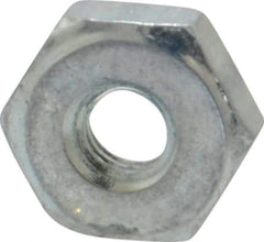 Value Collection - #6-40 UN Steel Right Hand Machine Screw Hex Nut - 5/16" Across Flats, 0.114" High, Zinc-Plated Finish, 2B Class of Fit - Eagle Tool & Supply