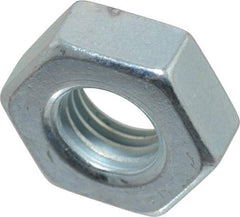 Value Collection - 5/16-24 UN Steel Right Hand Machine Screw Hex Nut - 9/16" Across Flats, 0.225" High, Zinc-Plated Finish, 2B Class of Fit - Eagle Tool & Supply