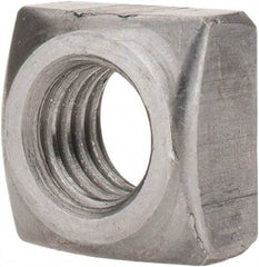 Value Collection - 1/2-13 Steel Square Nut - Uncoated, 13/16" Square Width x 7/16" Overall Height - Eagle Tool & Supply