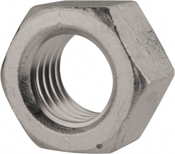 Value Collection - 3/4-10 UN Aluminum Right Hand Hex Nut - 1-1/8" Across Flats, 41/64" High, Uncoated - Eagle Tool & Supply