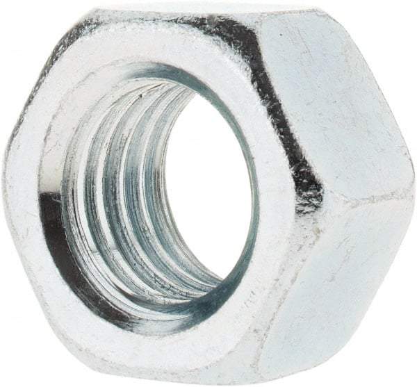 Value Collection - 3/4-10 UNC Steel Right Hand Hex Nut - 1-1/8" Across Flats, 41/64" High, Zinc-Plated Finish - Eagle Tool & Supply