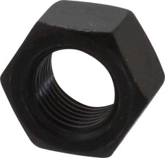 Value Collection - 1/2-20 UNF Steel Right Hand Hex Nut - 3/4" Across Flats, 7/16" High, Black Oxide Finish - Eagle Tool & Supply