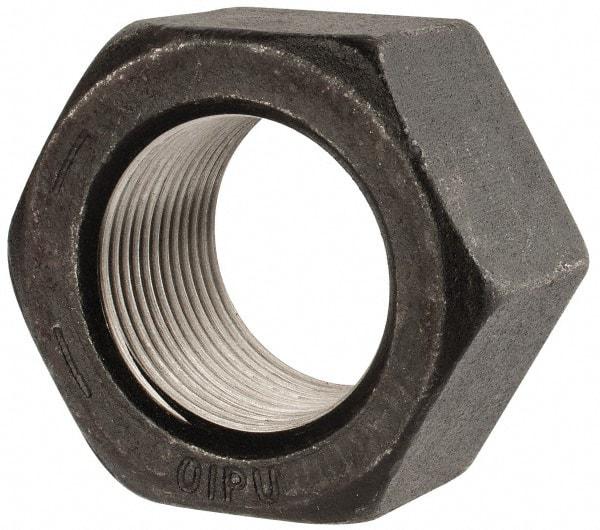 Value Collection - 1-3/8 - 12 UN Steel Right Hand Hex Nut - 2-1/16" Across Flats, 1-11/64" High, Uncoated - Eagle Tool & Supply