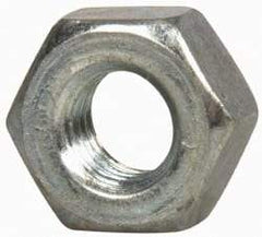 Value Collection - 1/4-28 UNF Steel Right Hand Hex Nut - 7/16" Across Flats, 7/32" High, Zinc-Plated Finish - Eagle Tool & Supply