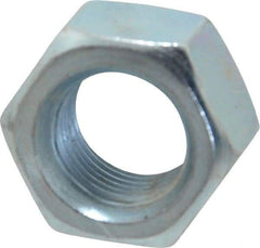 Value Collection - 5/8-18 UNF Steel Right Hand Hex Nut - 15/16" Across Flats, 35/64" High, Zinc-Plated Finish - Eagle Tool & Supply