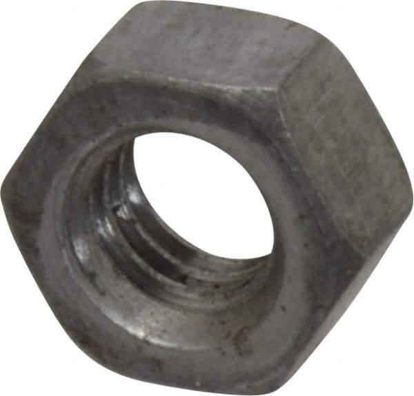 Value Collection - 5/16-18 UNC Steel Right Hand Hex Nut - 1/2" Across Flats, 0.2656" High, Uncoated - Eagle Tool & Supply