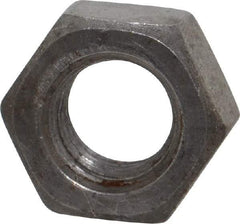 Value Collection - 7/16-14 UNC Steel Right Hand Hex Nut - 11/16" Across Flats, 3/8" High, Uncoated - Eagle Tool & Supply