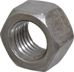 Value Collection - 7/8-9 UN Steel Right Hand Hex Nut - 1-5/16" Across Flats, 3/4" High, Uncoated - Eagle Tool & Supply