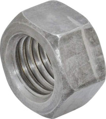 Value Collection - 1-8 UNC Steel Right Hand Hex Nut - 1-1/2" Across Flats, 0.8594" High, Uncoated - Eagle Tool & Supply