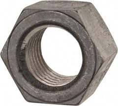 Value Collection - 1-1/4 - 7 UN Steel Right Hand Hex Nut - 1-7/8" Across Flats, 1-1/16" High, Uncoated - Eagle Tool & Supply